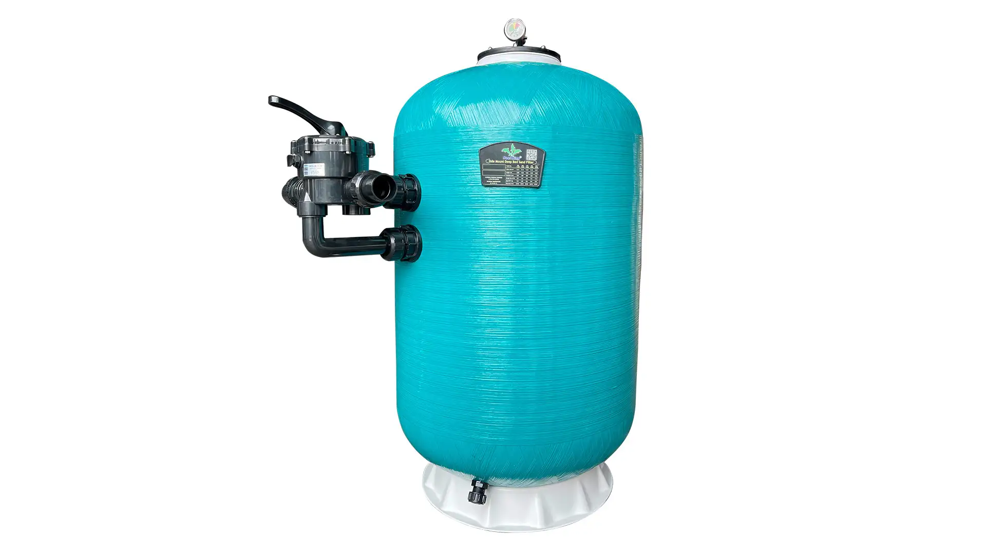 Filtro a sabbia a letto profondo con montaggio laterale in fibra di vetro da 400 a 900 mm per piscine Five Star 1
