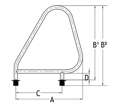 Corrimão de saída da série PK 3