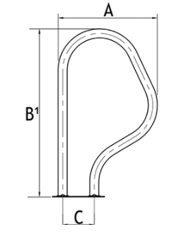 Corrimão de saída da série PK3 3