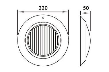  Luzes subaquáticas LED para piscina Tlop Série 03