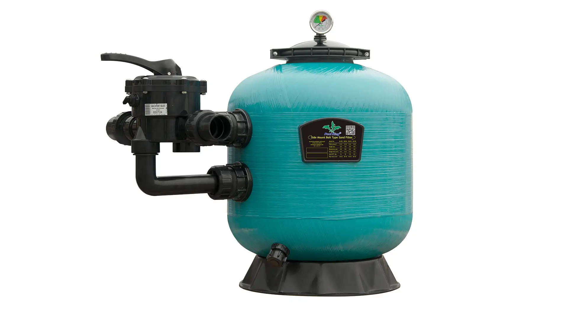 Fiberglass With Plastic Sidemount Sand Filter From 450~700mm For Family Pools 1