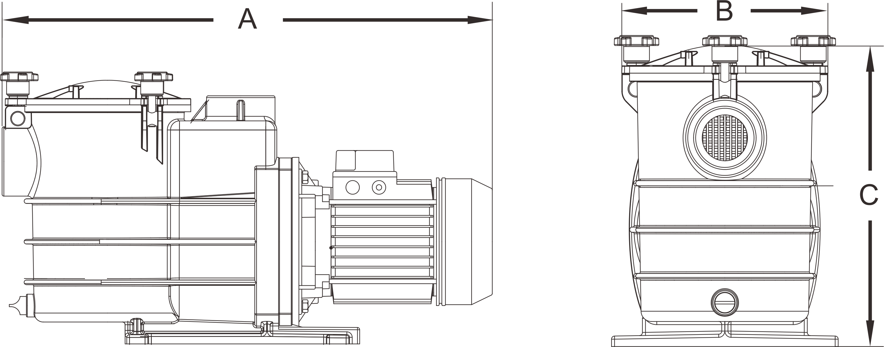 PSH-ND sereis swimming pool pump01