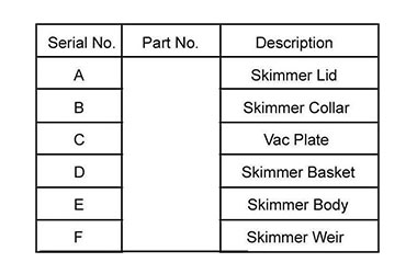  Beton Yüzme Havuzu için Standart Skimmer 05
