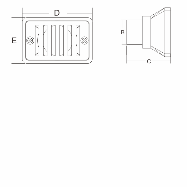 Stainless Steel Gutter Drain for Swimmng Pool-2819S-1