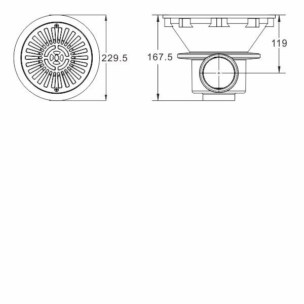  Tampa de drenagem principal para piscina - 092832-1