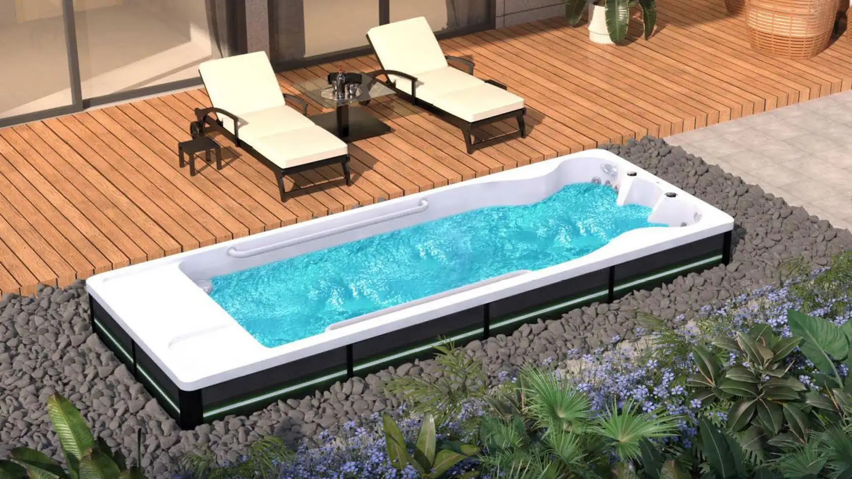 Premium Type Endless Swimming Pool with Cartridge Filter 1
