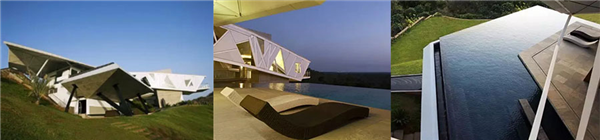  სპეციალური ფორმის სახლი აუზით