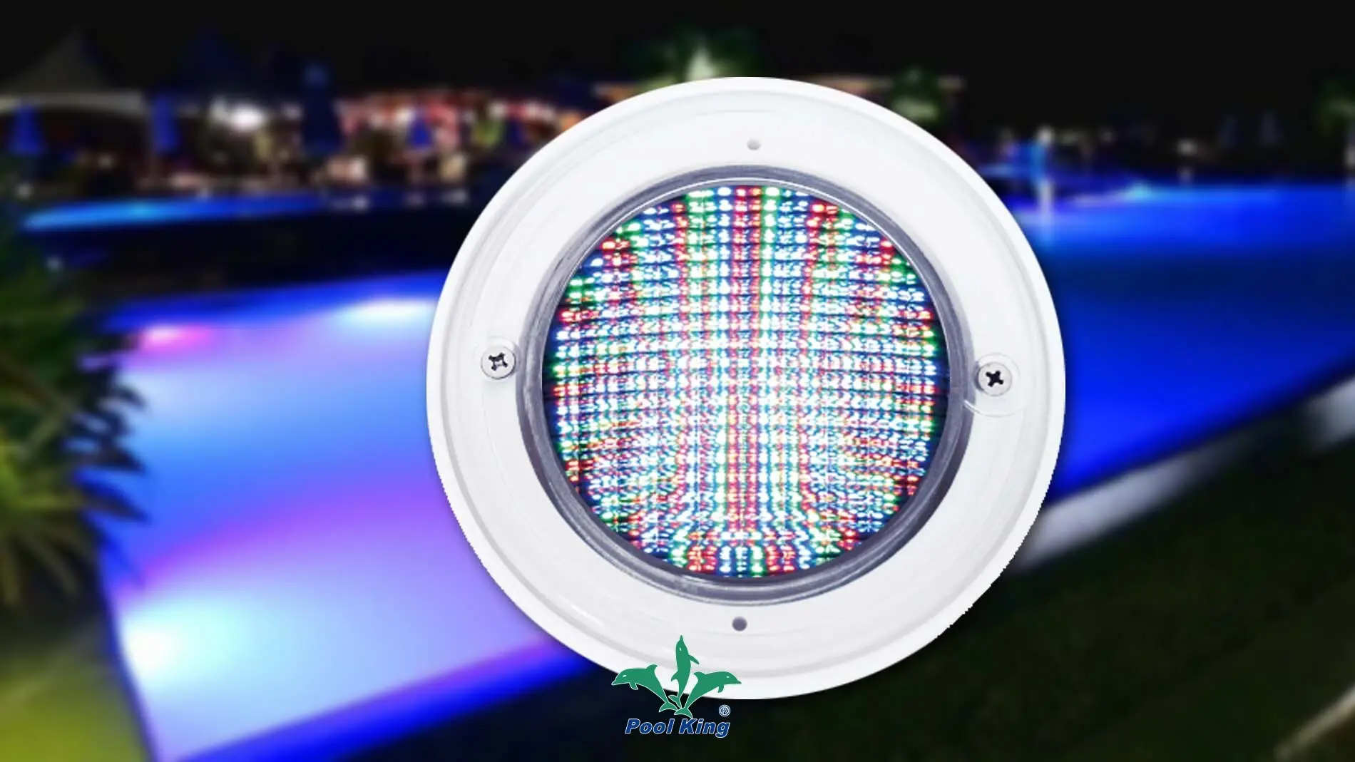 New inground pool color lights manufacturers | Poolking 1