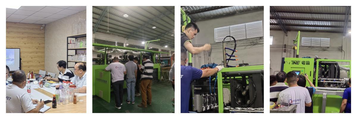 4cavity blow molding machine 7