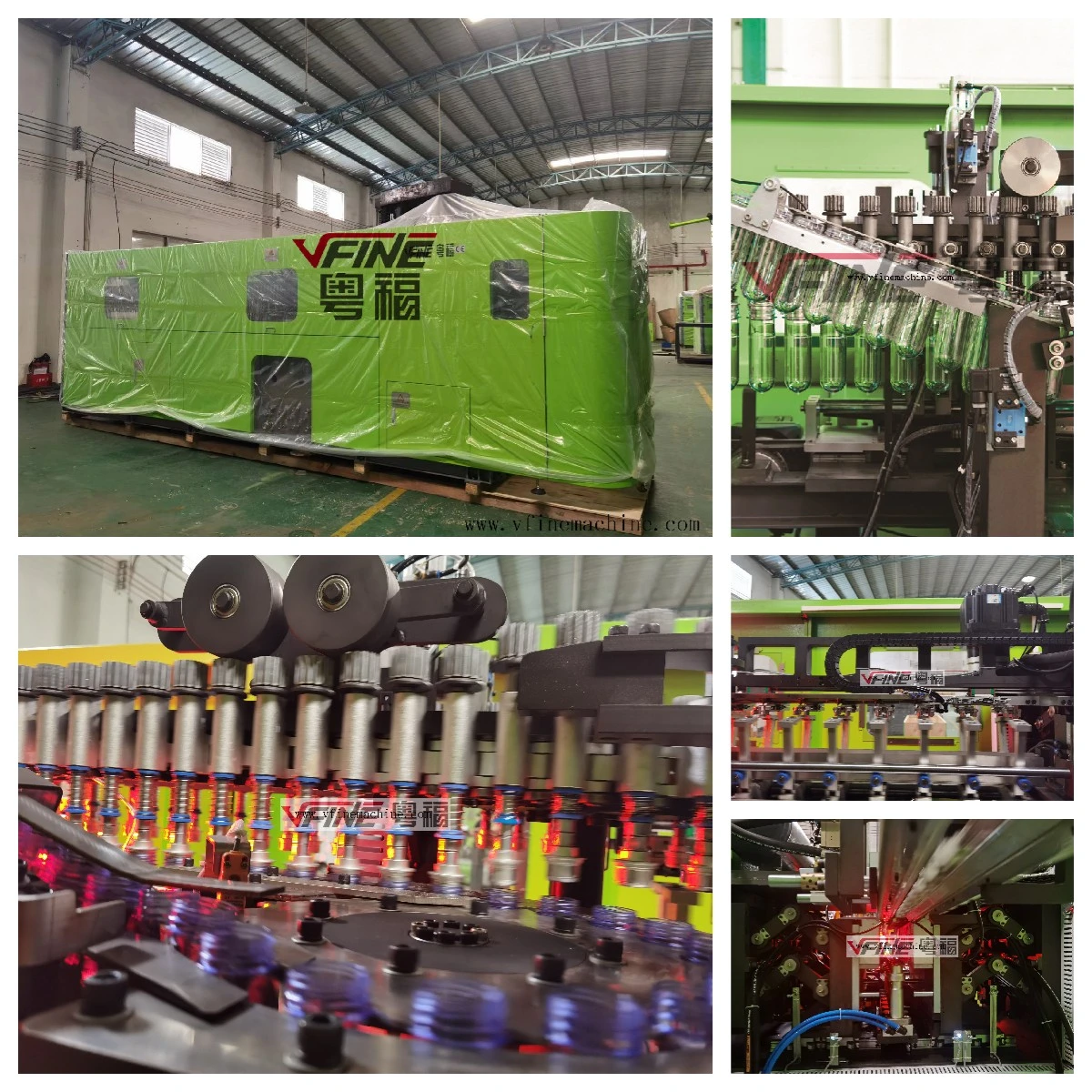 VFINE - Fully Automatic Auto Pet Plastic Water Bottle Tank Blow Blowing Molding Moulding Making Manufacturing Machine 2