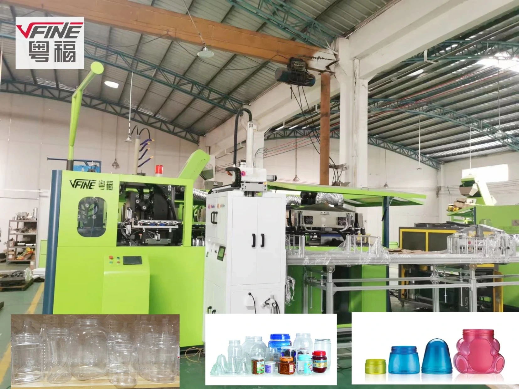 VFINE - Top Blow Molding Machine Manufacturers Automatic Pet Stretch Jar Blow Blowing Molding Moulding Making Machine Price Machinery Vfine Chumful Chumpower Sipa mineral water / beverage bottle blow molding machine 1