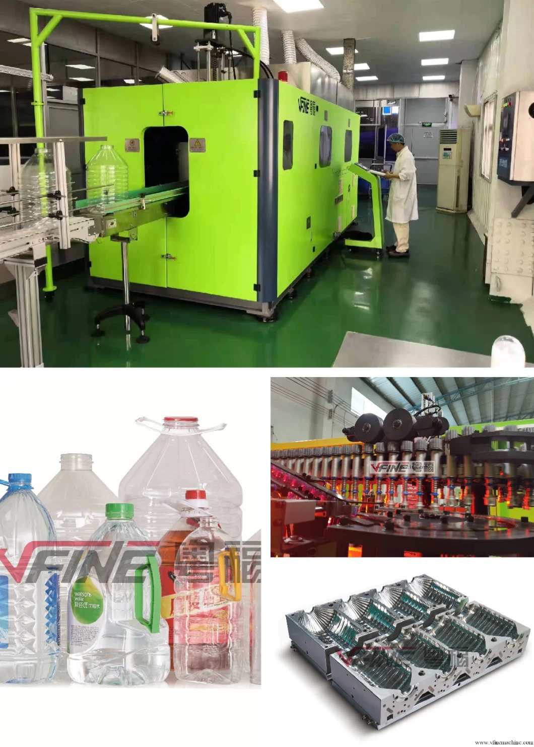 Auto Full Automatic Pet Stretch Preform Plastic Bottle Water Tank Blow Blowing Molding Moulding Systems Moulder Making Machine Blowers 2.5L-10L 3000bph