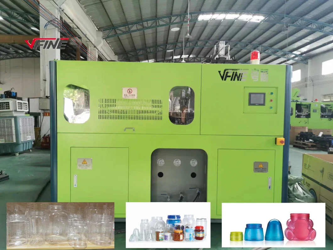 Fully Automatic Auto Pet Preform Jar Stretch Bottle Candy Food Container Transparent Clear Blow Blowing Molding Moulding Forming Making Machine Factory Maker