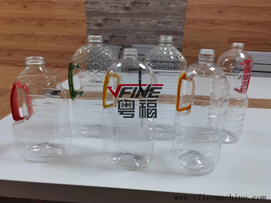 Full Fully Automatic Servo 1.6L to 5L Preform Pet Bottle Handle Blow Blowing Blower Molding Moulding Making Manufacturing Machine Equipment Moulder Systems