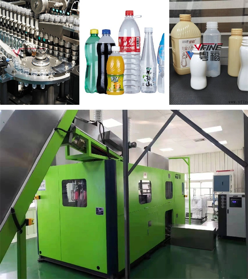 VFINE - Máquina de moldagem por sopro automática Vfine para garrafas de água PET, fabricando e moldando plástico. Preço para fabricantes de máquinas de moldagem por sopro. Máquina para moldagem de garrafas de água mineral/bebidas Sipa Chumpower. 2