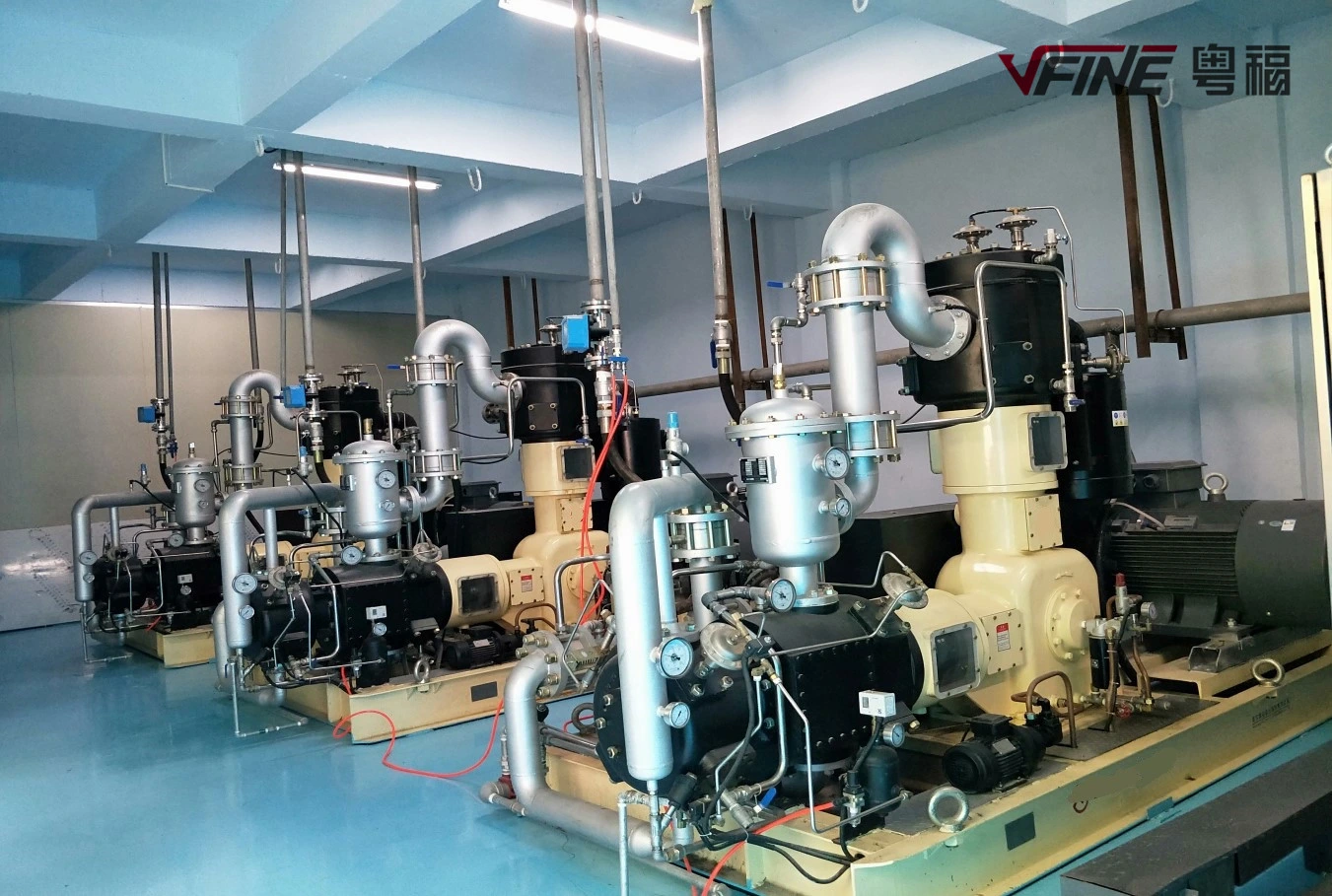 VFINE - نظام وحدة ضاغط هواء عالي الضغط خالٍ من الزيت لخزان مياه الحيوانات الأليفة والمشروبات والأدوية ومستحضرات التجميل وزجاجات المواد الكيميائية 5