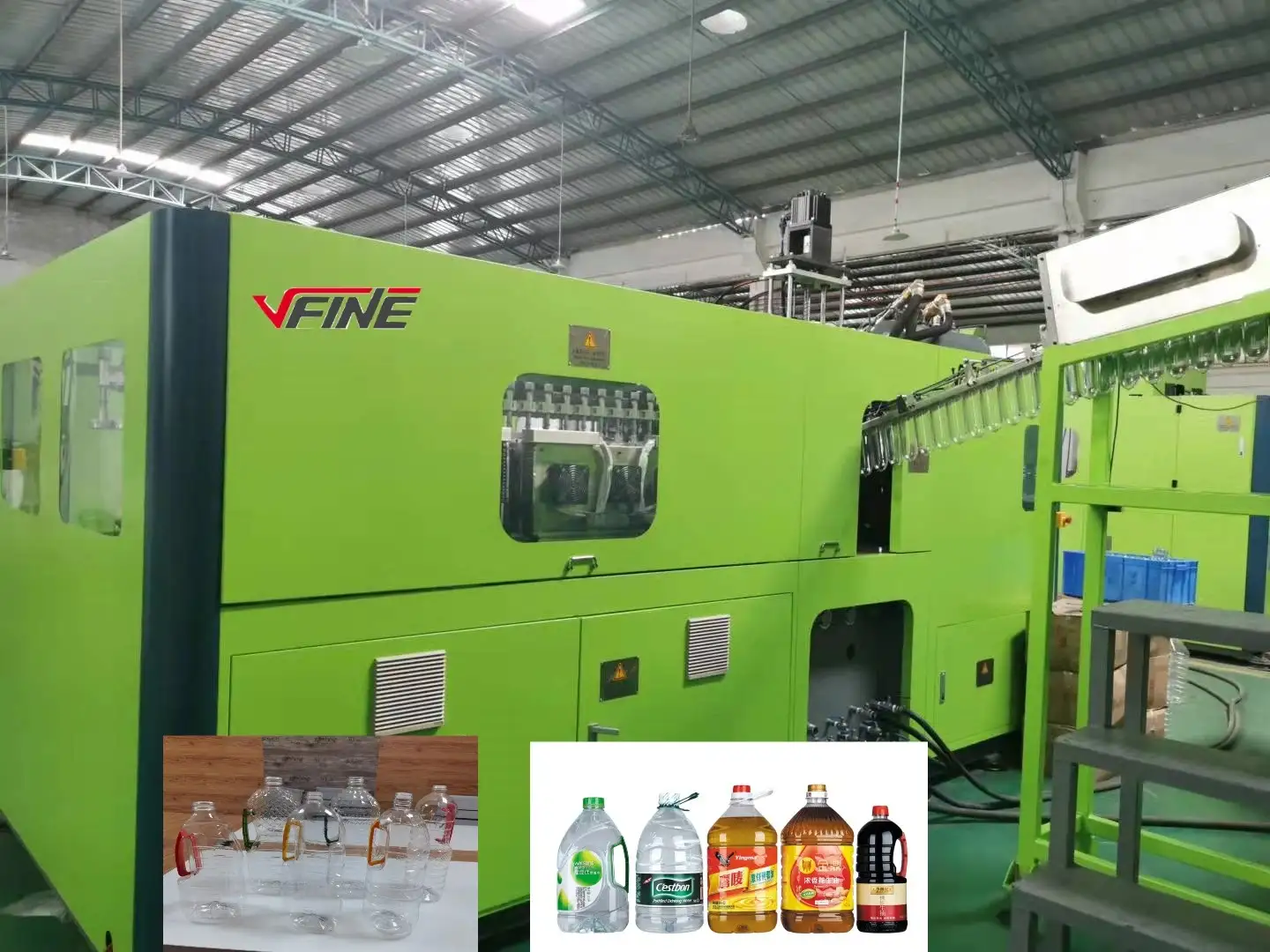 VFINE - ماكينة نفخ وتشكيل البلاستيك الأوتوماتيكية PET، ماكينات زجاجات المياه المعدنية النقية، ماكينات معالجة الزيوت والمشروبات، أسعار الآلات، نظام السيرفو، معدات ماكينات نفخ القوالب 1