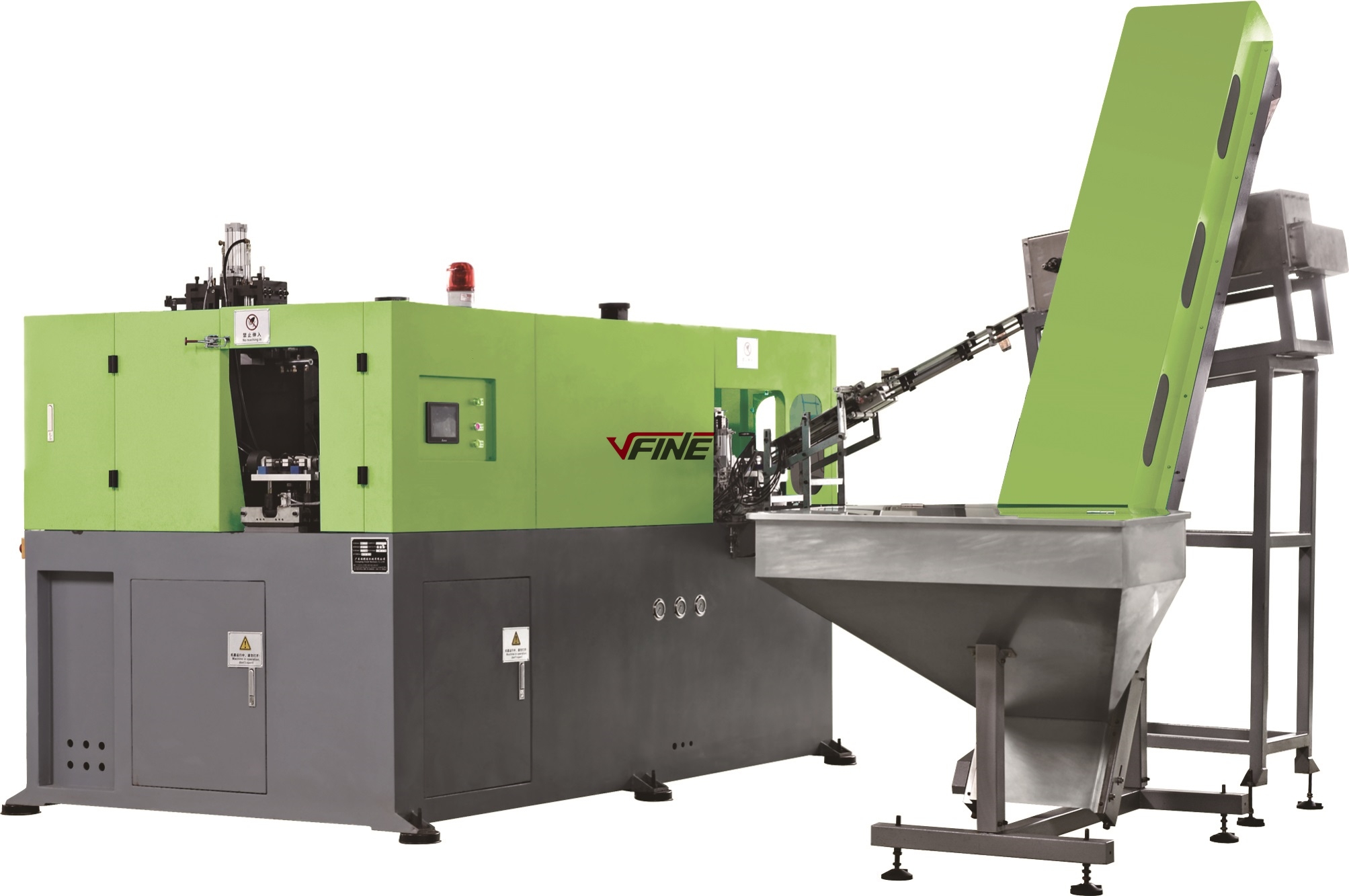 customized design vfine blowing machine plastic pet bottle showing