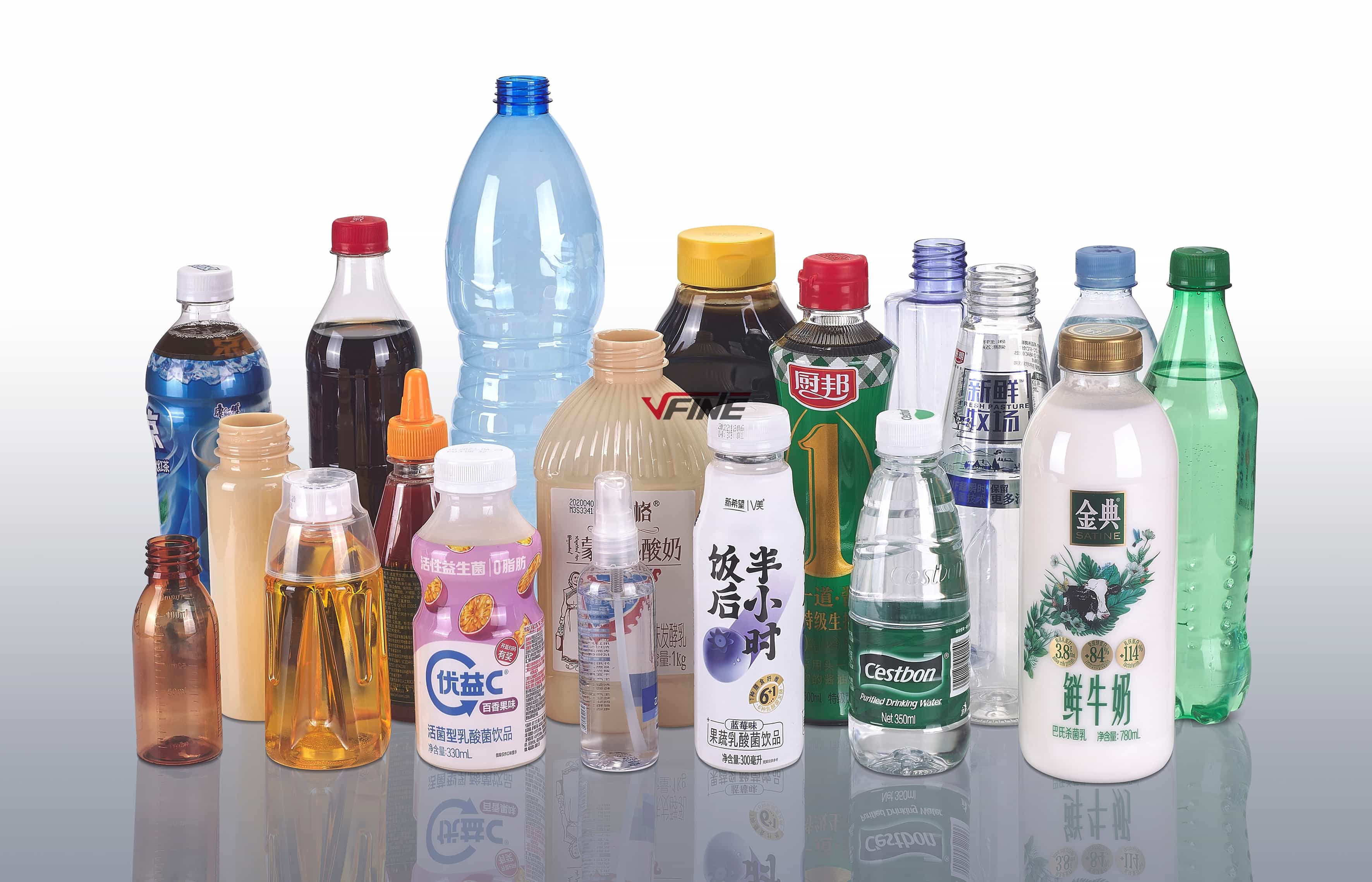 customized design vfine blowing machine plastic pet bottle showing 3