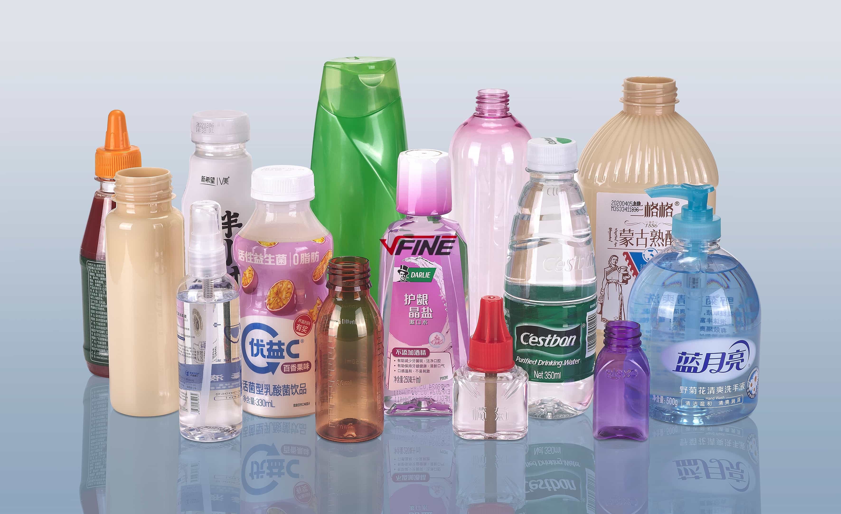 customized design vfine blowing machine plastic pet bottle showing 2