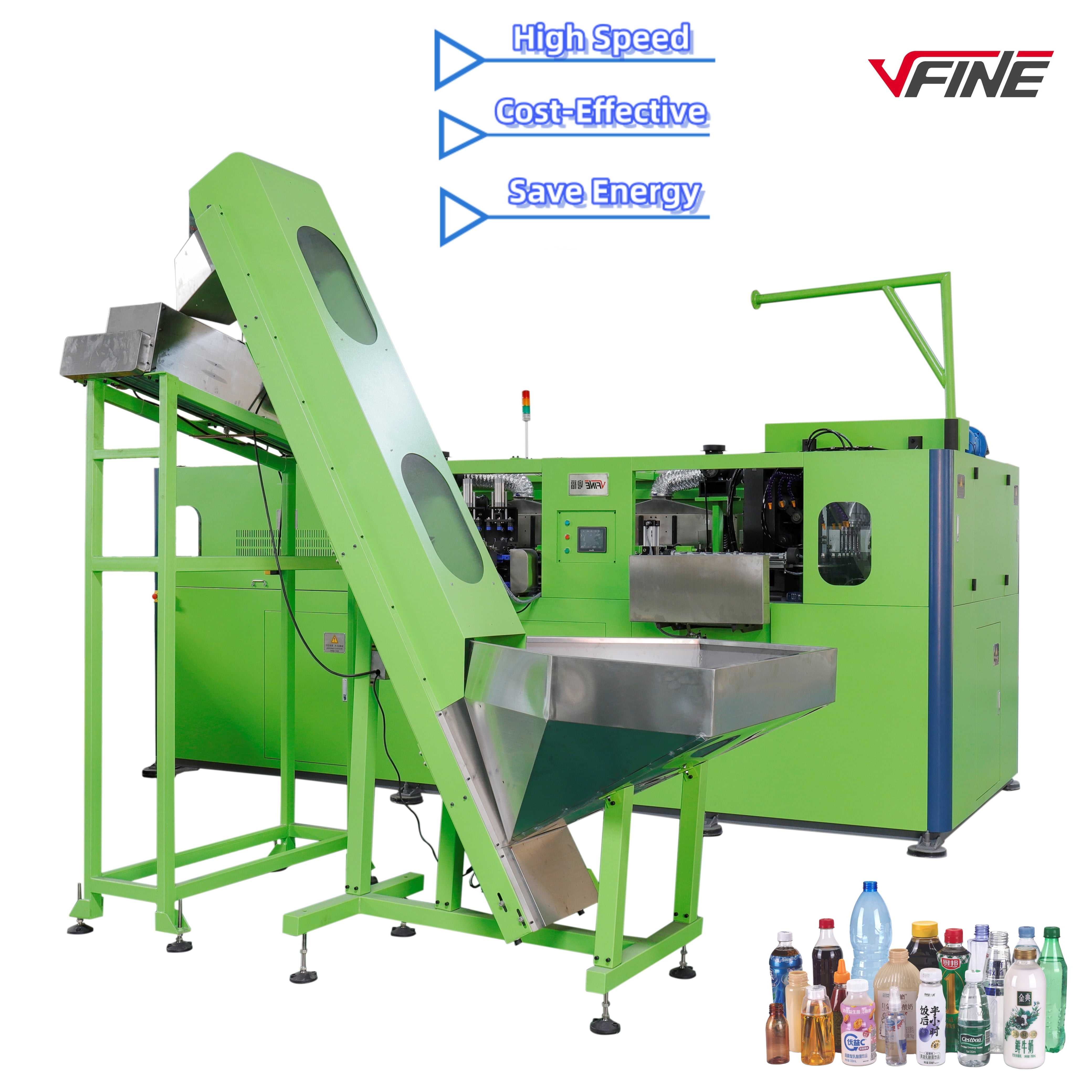 Nhà sản xuất máy thổi chai nhựa pet 4 khoang của Trung Quốc - VFINE