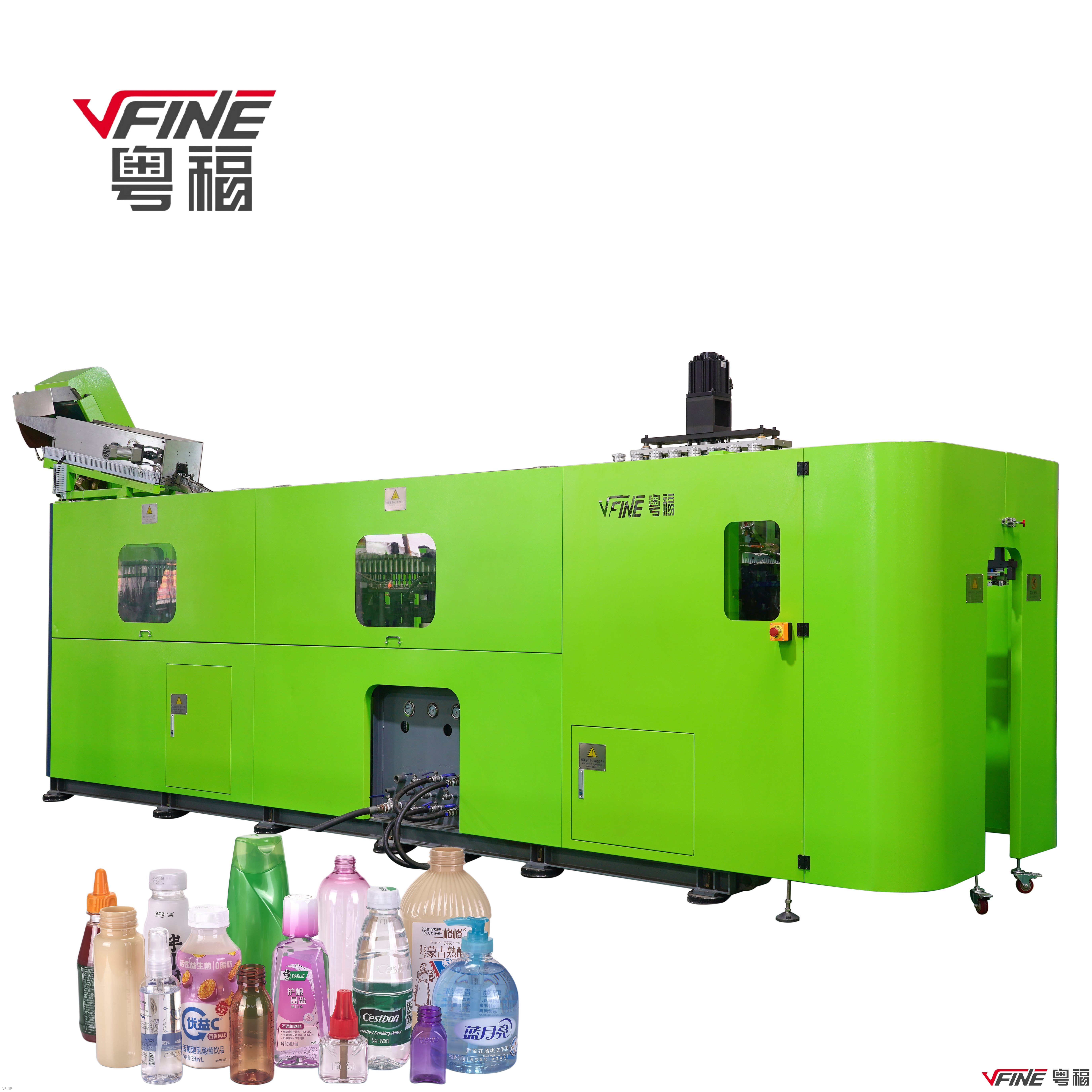 Machine de fabrication de bouteilles servo haute vitesse à 3 cavités - 3 000 à 3 500 bouteilles par heure, capacité de 3 à 10 litres 1
