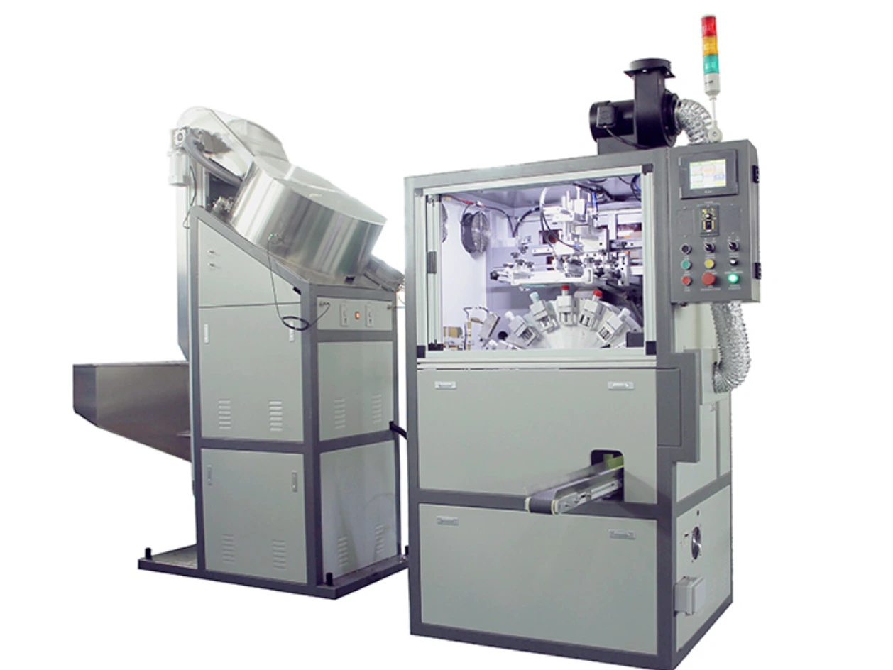 APM-S103C Automatic Cap Screen Printer ya kofia, mitungi, vijiti vya midomo na nk. 1
