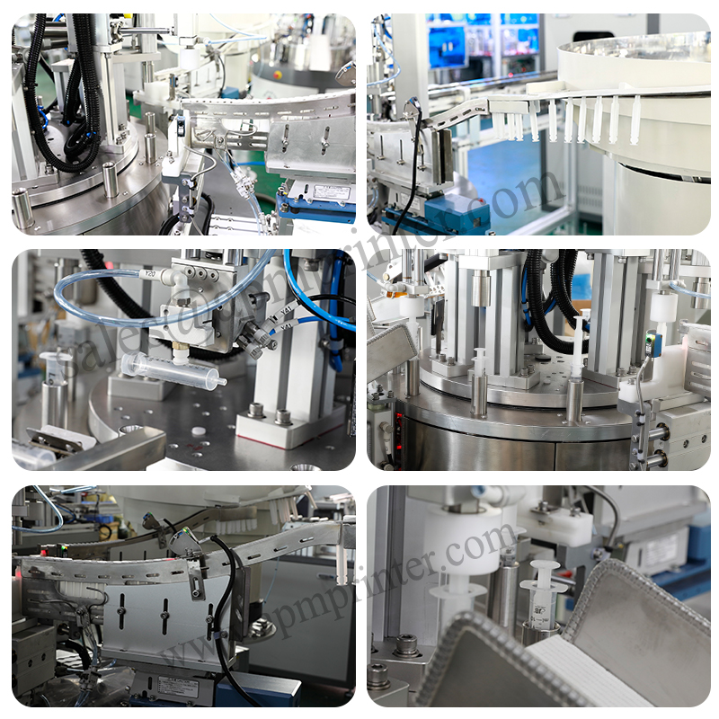 APM-Folslein automatyske skermprint- en gearstallingsmasine foar spuitprintsjen gearstallingsline 7