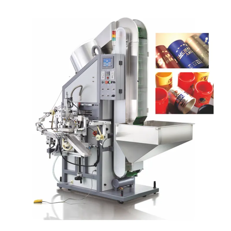 APM PRINT - H200C Automatic plastic cap hot stamping machine for printing cylindrical caps 1