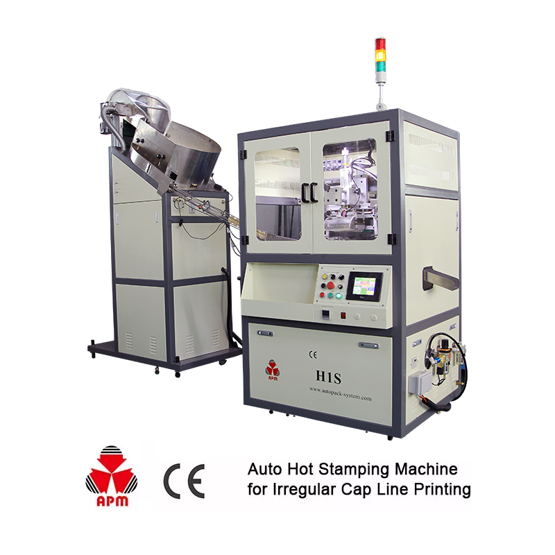 APM PRINT - ម៉ាស៊ីនបោះត្រាក្តៅដោយស្វ័យប្រវត្តិ H1S ម៉ាស៊ីនបោះពុម្ពគម្របដបកែវដប ម៉ាស៊ីនបោះពុម្ពក្តៅដោយស្វ័យប្រវត្តិ 8