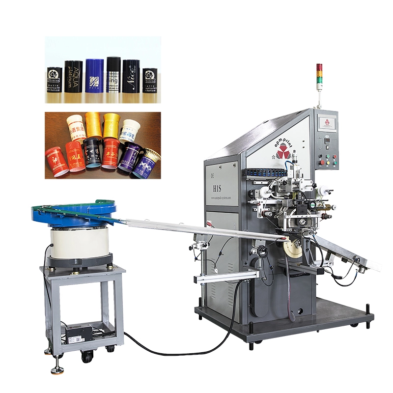 APM PRINT - Automatic cap printing machine round cylindrical caps tube foil hot stamping machine 1