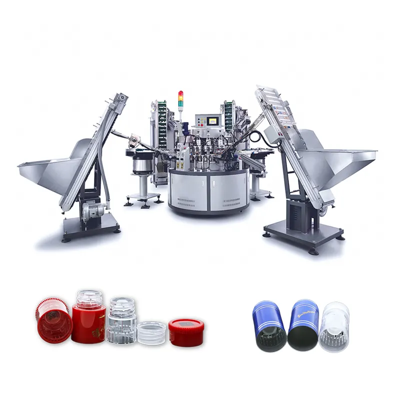 APM-108 fully automatic bottle cap assembly machine for cosmetic bottle caps, wine bottle caps,etc. 1