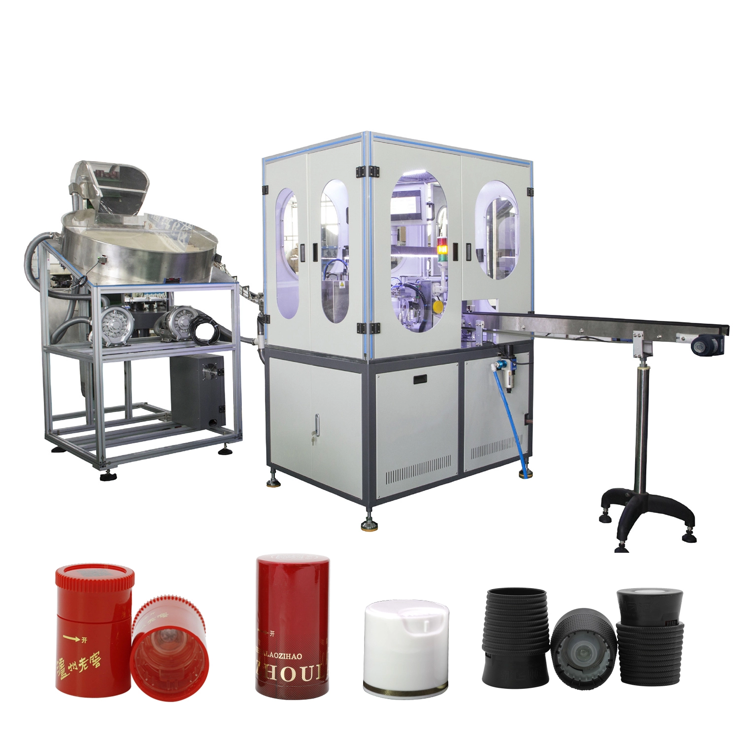 Fully automatic bottle cap cold and cutting assembly machine for various bottle caps and customized products 1