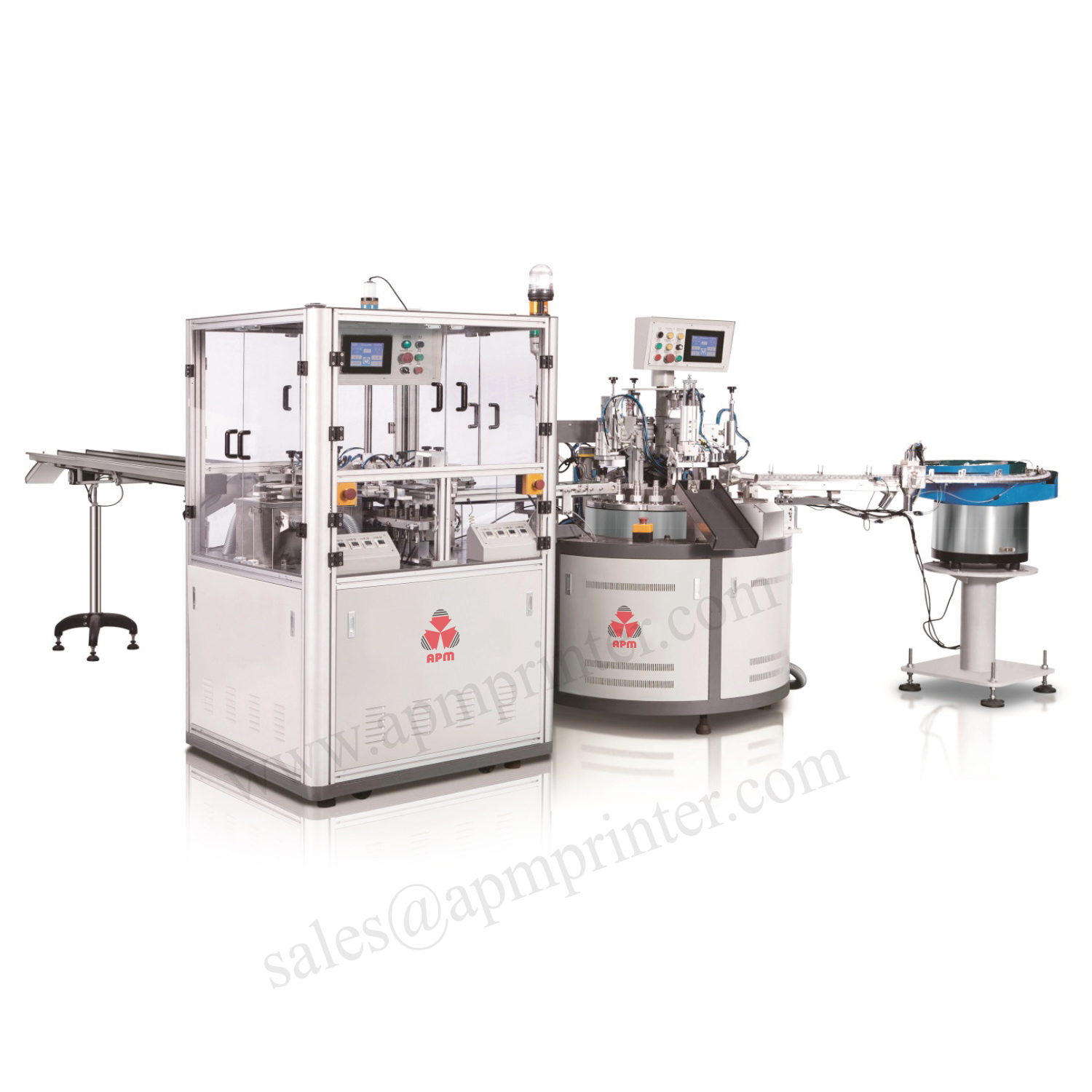 APM-109 fully automatic bottle cap assembly, leak detection and dust removal machine for various and customized bottles 6