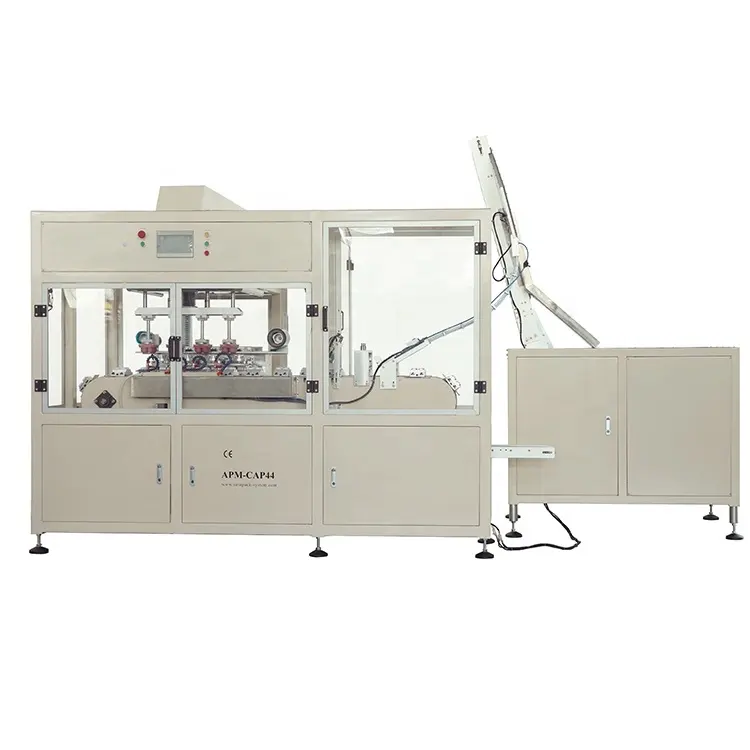 APM प्रिन्ट - बोतलको ढक्कनको लागि प्याड प्रिन्टर स्वचालित प्याड प्रिन्टर मेसिन २८ मिमी ढक्कनको माथिल्लो लोगो प्रिन्टर अटो प्याड प्रिन्टर 1