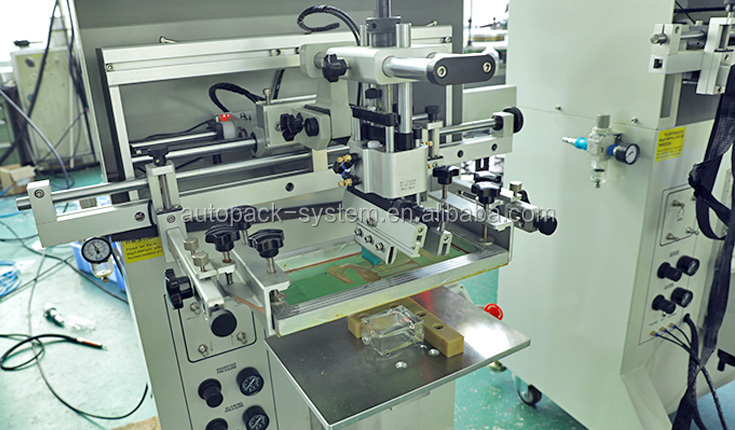 APM PRINT - plastic glass bottle semi auto one color screen printing machine Semi auto screen printer 9