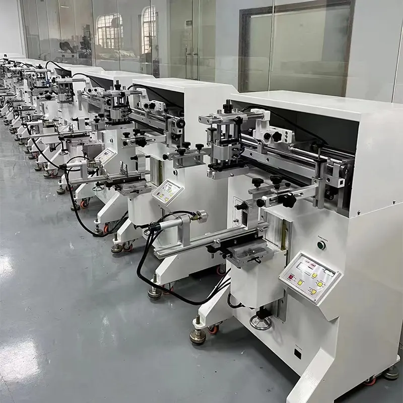 APM PRINT - S350FRO μονόχρωμη ημιαυτόματη μηχανή εκτύπωσης μεταξοτυπίας για πλαστικά γυάλινα μπουκάλια καλλυντικών Ημιαυτόματος εκτυπωτής οθόνης 1