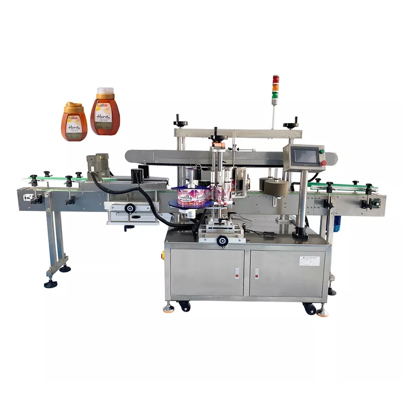APM PRINT - APM-L400 kanthi otomatis bisa bfeer kaleng botol bunder datar mesin label sisi ganda mesin label 1