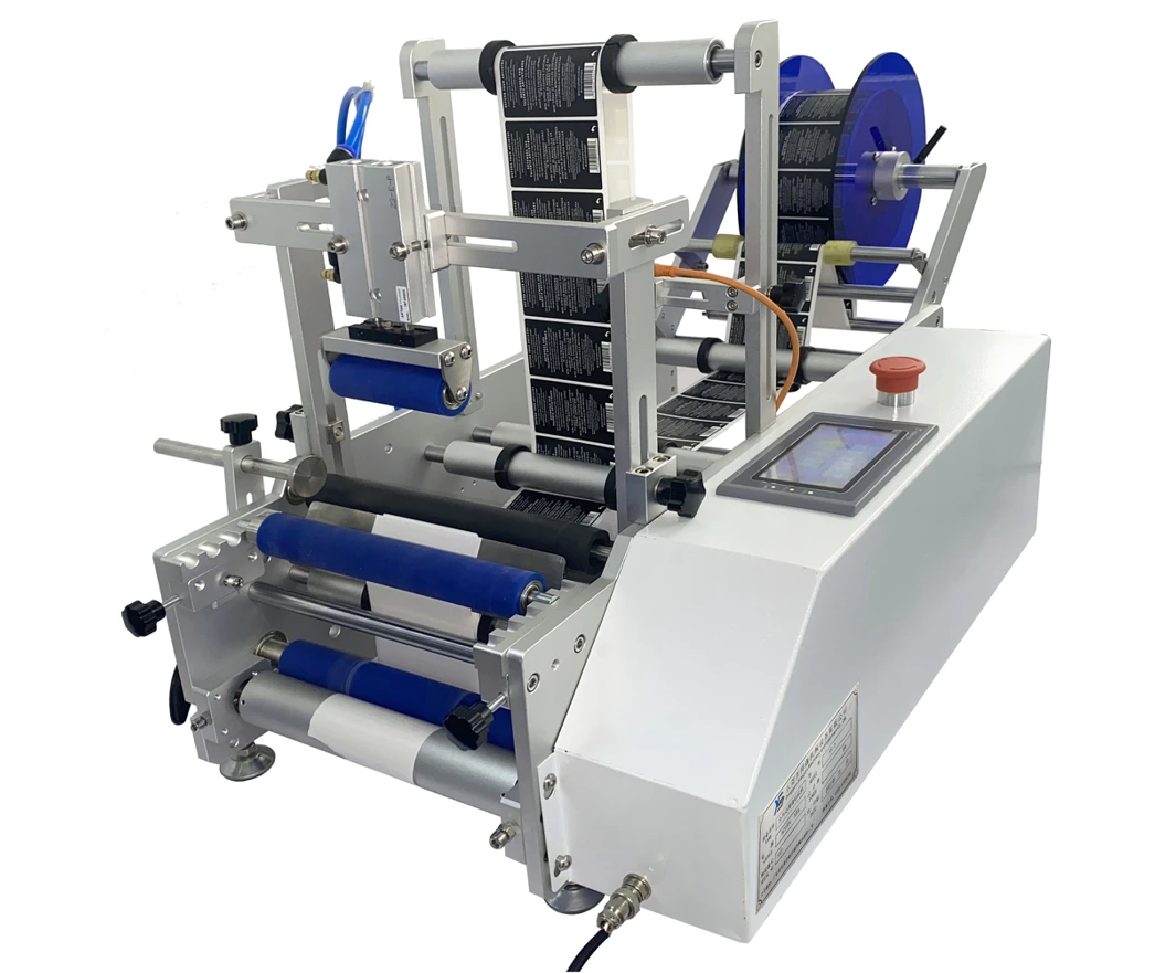 APM PRINT - APM-L220 china Semi-automatic round bottle labeling machine semi auto cylindrical bottle labeling machine labeling machine 1