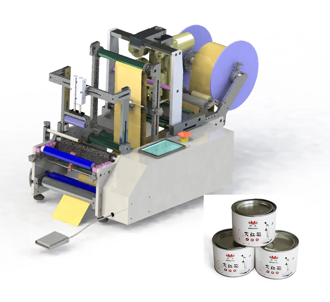 APM PRINT - APM-L220 china Semi-automatic labeling machine semi auto cylindrical bottle labeling machine labeling machine 1