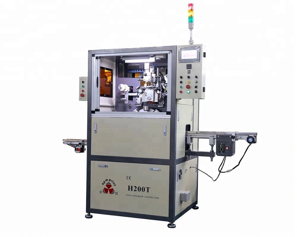 APM PRINT - H200C Best Selling PLC Control 1 Color Hot Stamping Cap Top Printer Auto hot stamping machine 1