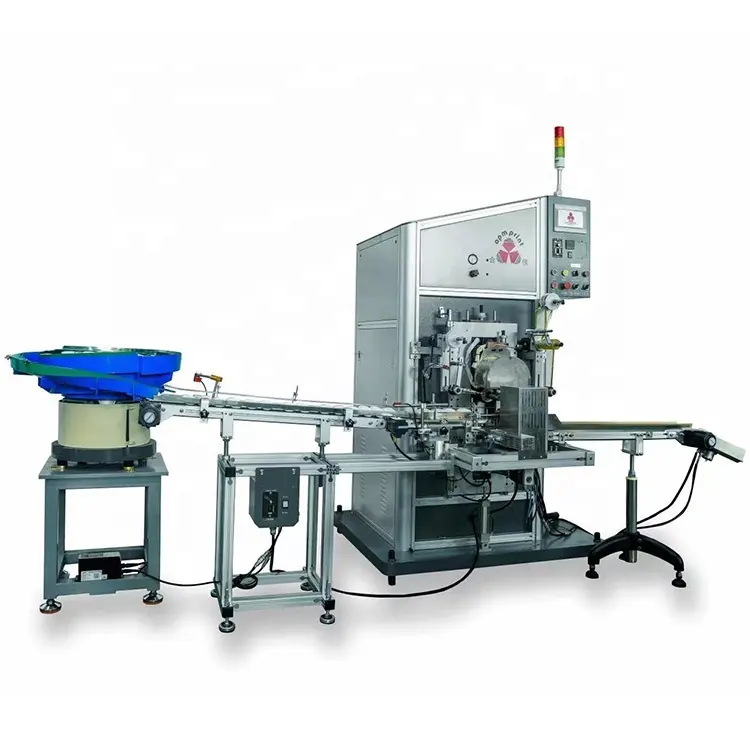 APM PRINT - Urre-zilarrezko xafla estanpatzeko makina guztiz automatikoa Tapa biribil obal irregularrak plastikozko estanpazio beroko makina Auto estanpazio beroko makina 1