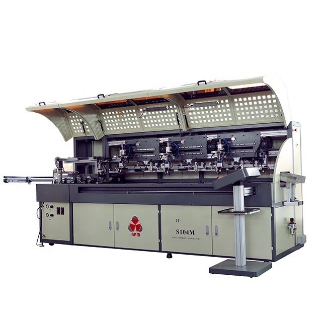 3 colors automatic bottle screen printing machine one station Shuttle Screen Printing Machine for Bottles and Cups 1