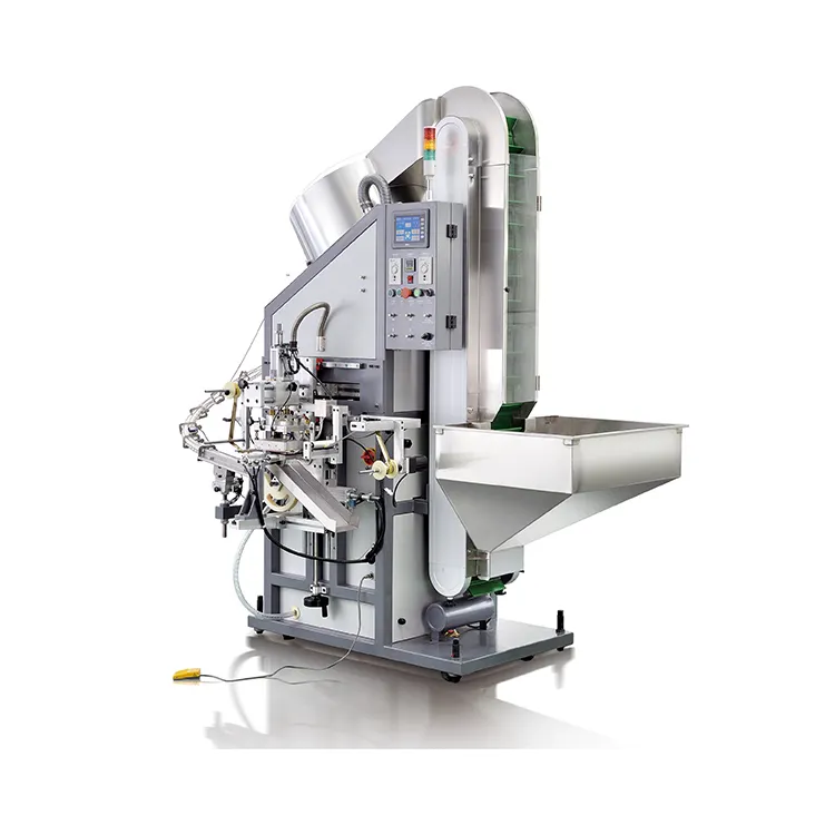 APM PRINT - H1S automatic one station round cap printing machine plastic cosmetic cap hot stamping machinery Auto hot stamping machine 1