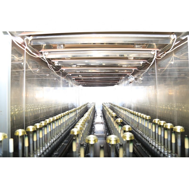 પ્લાસ્ટિક કાચની બોટલ માટે આઇઆર ડ્રાયિંગ પાવડર કોટિંગ સાથે ડીજી હુઆગોન ઓટોમેટિક ઇલેક્ટ્રોસ્ટેટિક સ્પ્રેઇંગ કોટિંગ પ્રોડક્શન લાઇન 15