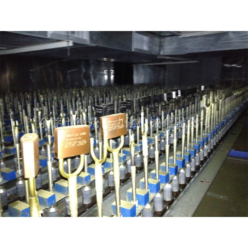 પ્લાસ્ટિક કાચની બોટલ માટે આઇઆર ડ્રાયિંગ પાવડર કોટિંગ સાથે ડીજી હુઆગોન ઓટોમેટિક ઇલેક્ટ્રોસ્ટેટિક સ્પ્રેઇંગ કોટિંગ પ્રોડક્શન લાઇન 14