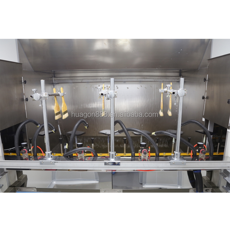 Automatische mini-spuitverfcoatingmachinelijn voor het verpakken van cosmetica, parfumglas en plastic flessen