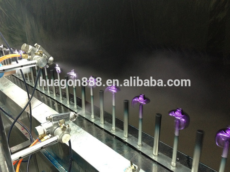  Dây chuyền phun sơn bột tự động cao cấp cho chai nước hoa, chai mỹ phẩm