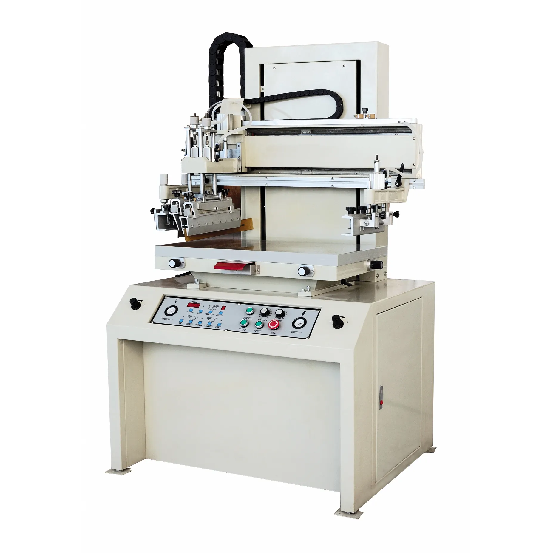 APM PRINT - flat bed table plastic glass screen print vacuum table press screen printing machine, screen_printing_machine Semi auto screen printer 1