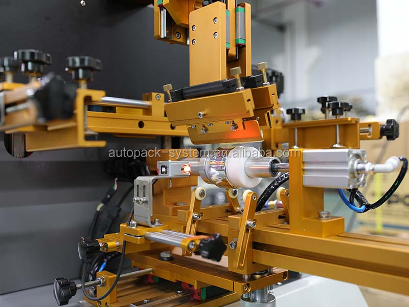 servo variklio cilindras apvalus pp plastikinis stiklinis butelis puodelis pusiau automatinis šilkografijos spausdintuvas, šilkografijos_mašina